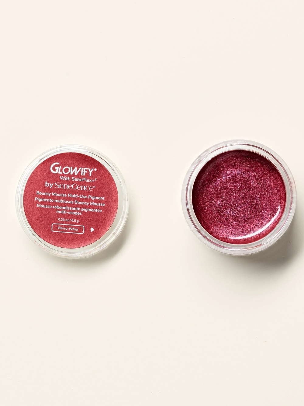 SeneGence Glowify Berry Whip Shimmery Berry Pink-Red Multi-Use Pigment